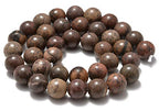 AD Beads Natural Gemstone Smooth Round Loose Beads 15“ 6mm 8mm 10mm (6mm, Japan Artistic Stone) - color: Japan Artistic Stone, size: 6mm