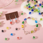 Elecrelive 50Pcs Round Glow in The Dark Beads 12mm Luminous Lampwork Glass Beads for DIY Bracelet Necklace Earring Jewelry Making - color: Mixed Color-12mm
