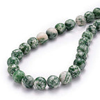 BEADIA Natural African Jade Stone Round Loose Semi Gemstone Beads for Jewelry Making 10MM 38PCS - color: African Jade, size: 10mm
