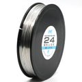 NK Jewelry Making Wire Stainless Steel 316L Soft Annealed AWG 22 24 26 27 28 29 30 32 34 36 38 40 Gauge (SS316L 24Ga 250Feet, 1) - size: SS316L 24Ga 250Feet