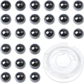 Bymitel 4mm Natural Black Hematite Metallic Round Beads Gemstones Genuine with 200pcs DIY Jewelry Making Unisex (4mm 200pcs, Black Hematite) - color: Black Hematite, size: 4mm 200pcs
