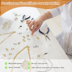 4 PCS 18K Gold Plated Carabiner Clasps and Closures and 4 PCS Silvery Claps for Jewelry Making Bracelet Necklace Oval Connector - color: 4 Golden+4 Silvery