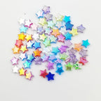 INSPIRELLE 600 Pieces Acrylic Star Beads AB Finish Spacer Beads for Jewelry Craft Making - color: 600x Stars AB Color