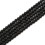 2.0mm Large Hole Black Onyx Matte Round 10mm Crystal Energy Stone Healing Power Natural Gemstone Loose Beads for Jewelry Making