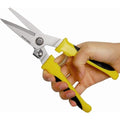 TOOLMAK Aviation Tin Snips Heavy Duty Metal Cutter, Straight Shears with Stainless Steel Blade & Comfort Grips, Multifunction Cutting of Branches, Cable Wires, Thin Iron, Cardboard(Right Hand), 8 Inch - size: 8 Inch Straight Blade
