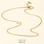 Cadikez 24PCS Gold Rolo Cable Chain Necklace Bulk, 2mm 18inch 18K Gold PVD Plated Stainless Steel Finished Oval Cable Link Chains for Necklace Jewelry Making - color: 2.0mm Gold Color