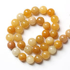 4mm 90pcs Natural Yellow Aventurine Jade Beads Round Loose Beads Energy Crystal Healing Power Gemstone for Jewelry Making DIY Bracelet 15 Inch (Yellow Aventurine Jades, 4mm) - color: Yellow Aventurine Jades, size: 4mm