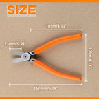 SPEEDWOX Diagonal Cutting Pliers 180 Angled Flush Cutters For Electronic Component Wire Cutters For Jewelry Making Side Cutters For Crafting Model Sprue Wire Clippers Floral Wire Cutter Zip Tie Cutter - style: 180°angle