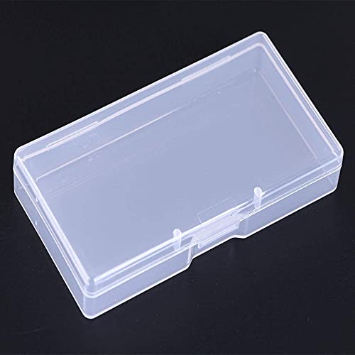 SATINIOR Pack of 12 Clear Plastic Bead Storage Containers with Hinged Lids for Beads and More (12.8 x 6.1 x 2.45 x 2.9 inches) - size: 4.8 X 2.45 X 0.9 Inch