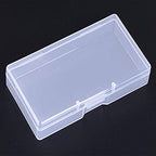 SATINIOR Pack of 12 Clear Plastic Bead Storage Containers with Hinged Lids for Beads and More (12.8 x 6.1 x 2.45 x 2.9 inches) - size: 4.8 X 2.45 X 0.9 Inch