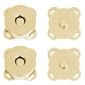 12 Sets Magnetic Snaps Buttons Sew in Magnetic Plum Bag Clasps Button Snaps for Purses Handbag Clothes Scrapbooking Closure Fastener Sewing Craft DIY (15mm) (Gold) - color: Glod 12PCS, size: 15MM