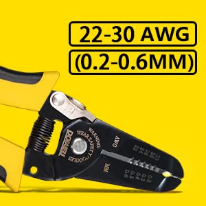 DOWELL 22-30 AWG Wire Stripper Wire Stripping Tool Wire Cutter And Multi-Function Hand Tool，Professional Handle Design And Refined Craftsmanship.