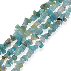 Genuine Amazonite Chip Beads 5-8mm Irregular Shaped Tumbled Stone Chips for Jewelry Making 1 Strand 32" - color: Amazonite