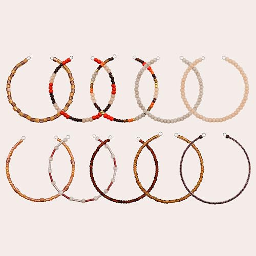 JINNBEY 24 Grids Mixed Style Seed Beads for Jewelry Making Kit, Glass Tubular Beads Glass Bugle Beads for Art and Craft Supplies, Beading Bracelet Set (with Memory Metal Wire)