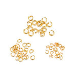 120pcs Gold Color 304 Stainless Steel Lobster Clasps Claw Clasps and Open Jump Rings for Bracelet Necklace Jewelry Making Findings - color: 0158