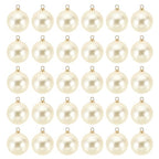 PATIKIL Pearl Charm, 100pcs Pearl Beads Faux Pearl Pendant Charm DIY for Jewelry Making Bracelets Earrings Necklace Crafts - color: Golden Beige, size: 18mm
