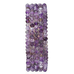 BEADIA Natural Amethyst Crystal Beads 4x2mm 120pcs Faceted Rondelle Loose Semi Gemstone Beads for Jewelry Making Design - color: Amethyst