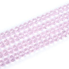 500pcs Czech Faceted Rondelle Crystal Glass Loose Beads 4mm Small Tiny Spacer Bulk Light Rose Pink for DIY Craft Jewelry Making CCR403 - color: Light Rose Pink, size: 4mm (0.16") - 500pcs