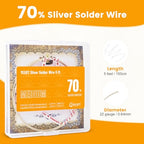 Silver Solder Wire Medium Silver Solder 22 Gauge for Jewelry Repair Silver Repair 5 FT - color: Medium Solder, size: 22 Gauge 5 Ft