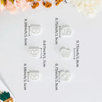 Xaekicr Halloween Cactus Polymer Clay Cutters – 6Pcs Skull Plant Clay Earring Cutters for DIY Halloween Jewelry – Cute Clay Tools for Polymer Clay Crafts - color: T color