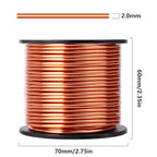 Aluminum Craft Wire, 95 Feet 2.0mm/ 14 Gauge Copper Bendable Soft Metal Aluminum Wire Roll Bulk for DIY Crafts Sculpting Jewelry Making - color: Copper, size: 14 Gauge