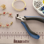 The Beadsmith Ergonomic End Cutter Tool – 5 inches (127mm) – Comfortable Ergonomic Grip, Double-Leaf Springs & Polished Steel Head – Extra-Fine Tips Precision to Medium Level Work - style: End Cutter