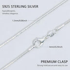 925 Silver Chain Necklace for Women 2mm Box and Snake Italian Choker Chain Thin & Strong Necklace 16/18/20 Inch - size: 18 inch, style: Snake Chain