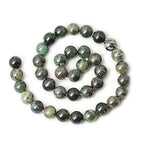 35PCS 10mm Natural Chrysoprase Round Loose Beads for Jewelry Making 1 Strand 15" - color: Chrysoprase, size: 10mm