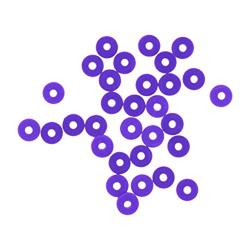 Mandala Crafts Purple Heishi Beads 4mm – 6000 Flat Polymer Disc Clay Beads for Adult Jewelry Making Spacer Beads, Bracelets, Necklaces, and Earrings - color: Purple, size: 4mm 6000 PCs
