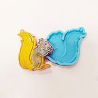Super Glossy Koala Squirrel Silicone Resin Mold DIY Keychain Necklace Pendant Jewellery Making Mould Epoxy Resin Mold