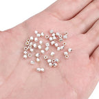 BEADIA Silver Plated Faceted Spacer Beads 2.5x2.5mm 50pcs for Jewelry Making Findings Non Tarnish - color: Silver, size: 2.5x2.5mm Faceted
