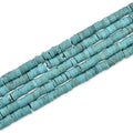 170pcs 5x2mm Natural Turquoise Heishi Disc Rondelle Spacer Stone Semi Precious Gemstone Loose Beads for Jewelry Making 15 Inch - color: Turquoise, size: 5x2mm
