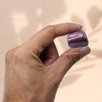 Amazing Gemstone Ruby Crystal Tumbled Stones Polished Rocks - Natural Gem Stones for Healing - DIY Crystals for Protection (1 Piece) - color: Ruby
