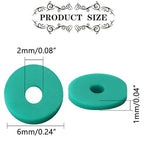 Lake Green Polymer Clay Beads, 6mm Heishi Bead for Jewelry Bracelets Necklace Making 1000PCS - color: Lake green
