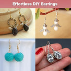 925 Sterling Silver Plated Earring Hooks for Jewelry Making, 300 Pcs Hypoallergenic DIY Earring Making Supplies Kit, Upgraded French Ear Fish Hook Earing Findings Wires Parts Hardware Pieces (Silver) - color: Silver