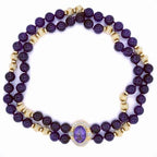 Zenkeeper 108 Pcs Amethyst Beads for Jewelry Making 8 MM Amethyst Gemstones Loose Stone Beads - color: Amethyst bead, size: 8MM, 108pcs
