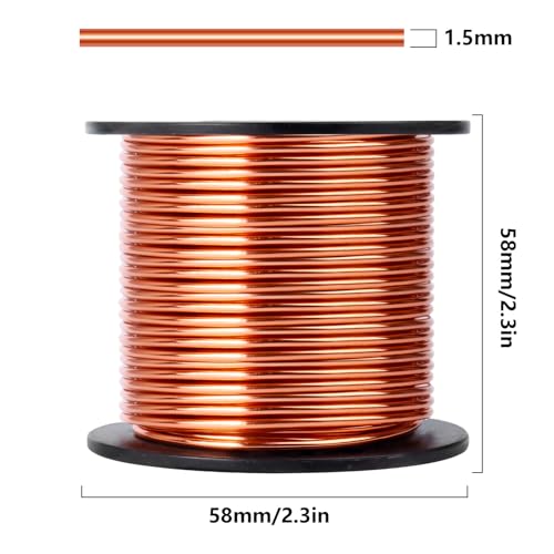 Aluminum Craft Wire, 75 Feet 1.5mm/ 16 Gauge Copper Bendable Soft Metal Aluminum Wire Roll Bulk for DIY Crafts Sculpting Jewelry Making - color: Copper, size: 16 Gauge