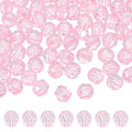 MECCANIXITY 400pcs Czech Faceted Bicone Beads 8mm Glass Spacer Bead Bulk for Jewelry Making & DIY Craft, Pink - color: Pink