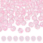 MECCANIXITY 400pcs Czech Faceted Bicone Beads 8mm Glass Spacer Bead Bulk for Jewelry Making & DIY Craft, Pink - color: Pink