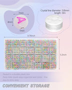 Looconi 1400pcs Colorful Letter Beads that Glow in the Dark 7x4mm Alphabet A-Z and Smiley Heart Beads for Jewelry Bracelet Making - color: Glow-colors