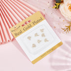 Beebeecraft 1 Box 10Pcs Evil Eye Charms Real 18K Gold Plated Small Oval CZ Stone Cubic Zirconia Pendant Charms with Jump Ring for Jewelry Making Lucky Earrings Bracelet Necklace Handmade Crafts