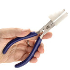 The Beadsmith Stepped Pliers with Interchangeable Nylon Jaws – 6.5 Inches (165mm) – Comfort Grip Handle with Double Leaf Springs – Jewelry Making Tool for Bending & Shaping Wire - style: Interchangeable