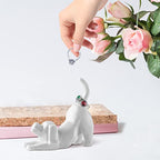 PUDDING CABIN Dog Mom Gifts for Women, Dog Ring Holder, Wedding Ring Stand, Dogs Gifts for Women Men Birthday Christmas Valentines, Loss of Dogs Sympathy Gift - style: Dog