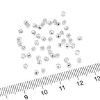 BEADIA Silver Plated Laser Round Spacer Beads 3x3mm 50pcs for Jewelry Making Findings Non Tarnish - color: Silver, size: 3mm Laser