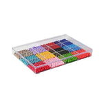 Fixed 12 Grids Clear Plastic Storage Box with Detached Lid, Transparent Organizer Case for Bead, Button, Jewelry, Sewing Kit, DIY Accessories, Dental Supplies, Small Parts