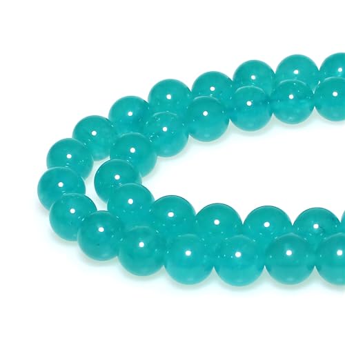 MJDCB Best Sellers Amazonite Color Jade Stone Round Loose Stone Beads DIY for Jewelry Bracelet Making (12mm) - color: Amazonite Color Jade, size: 12mm