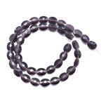 39pcs 8x10mm Dark Purple Cat's Eye Flat Faceted Oval Stone Loose Gemstone Beads Semi-Precious Craft Supplies for DIY Jewelry Making - color: Faceted Oval Dark Purple