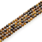 Adabele 15 Inch Natural Yellow Tigers Eye Gemstone 6mm Faceted Flat Round Coin Loose Beads Gem Stone Spacer (58-62pcs) for Jewelry Making GZ13-10 - color: Tiger's Eye, size: 15 Inch/1 Strand