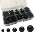 476 PCS Round Crystal Glass Beads for Jewelry Making(Black), Glass Spacer Loose Beads for Crafts Bracelets Necklaces Charms Pendants Friendship 4/6/8/10/12mm - color: Round Glass Beads: Black