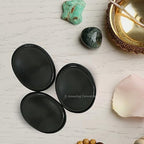 Amazing Gemstone Black Obsidian Worry Stone, Healing Crystals - Piedra Crystal Fidget for Gift, Meditation, Calming, Relaxation, Stress Relief - color: Black Obsidian